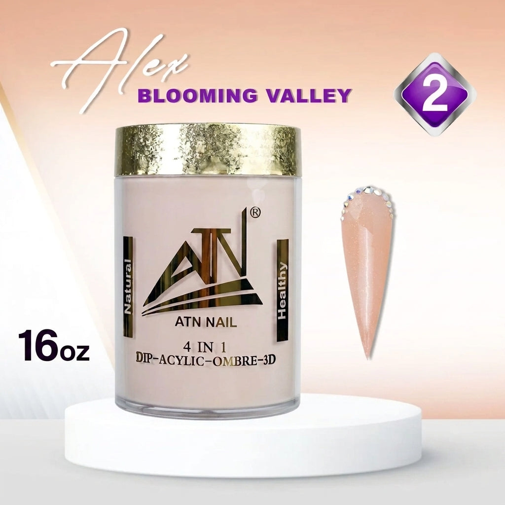 Alex Blooming Valley Nude Acrylic Powder – Set AB 18 Colors