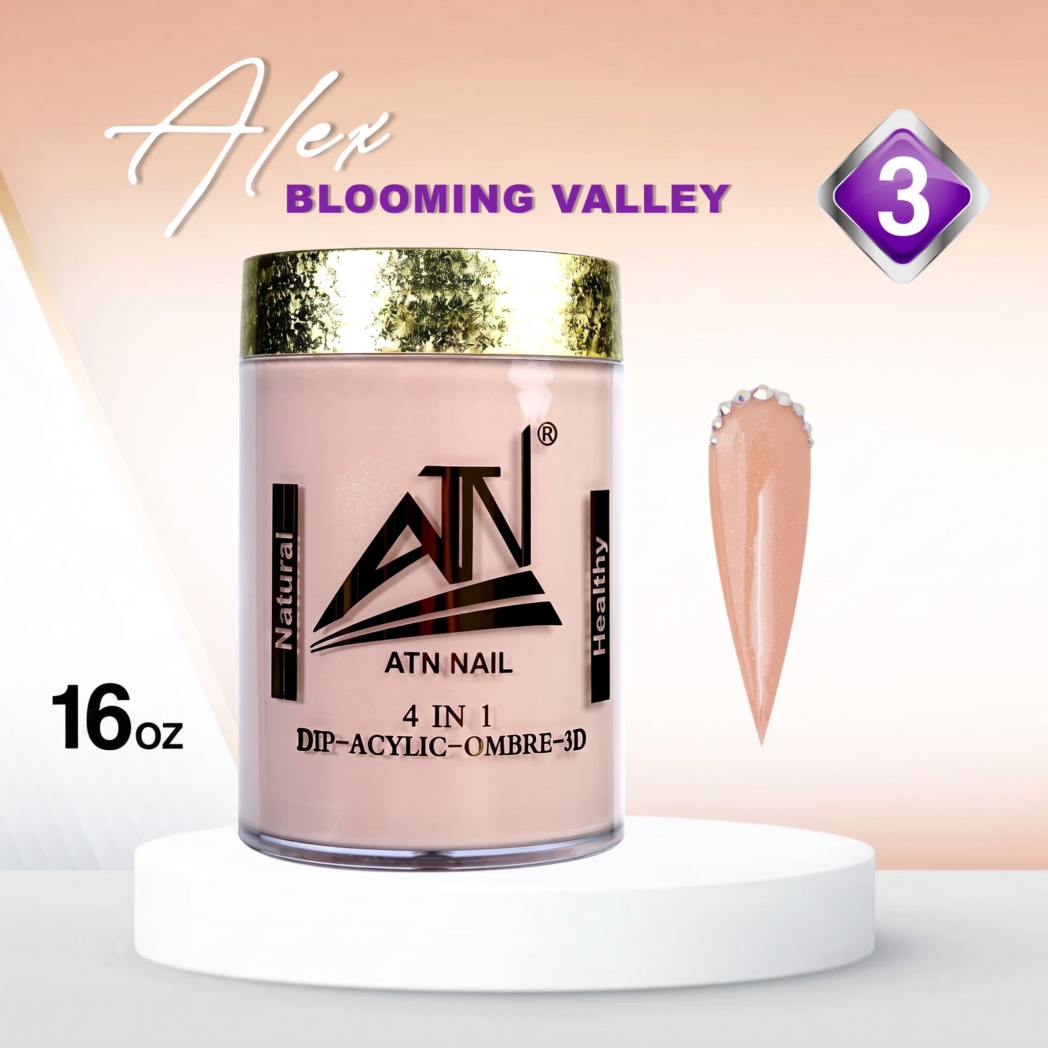 Alex Blooming Valley Nude Acrylic Powder – Set AB 18 Colors