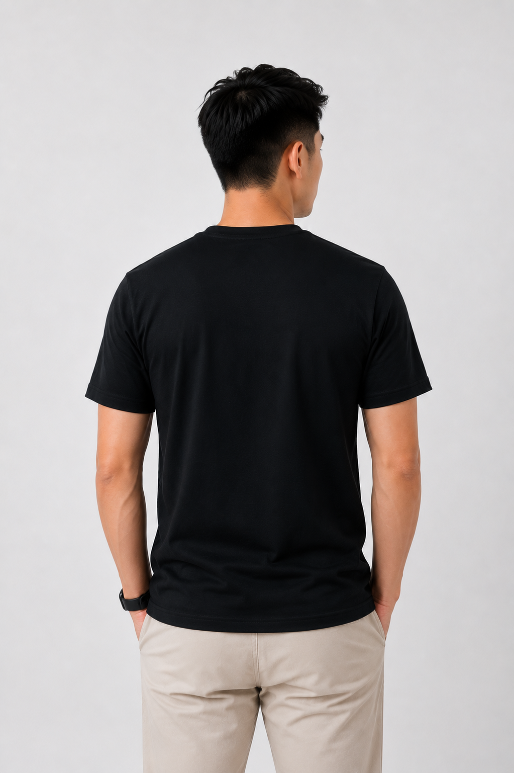ATN Polyester 3D Embroidery Tee – Black
