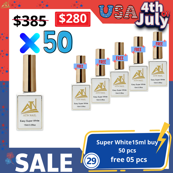 29 - Buy Super white Gel 15ml - 50pcs get 05 Free