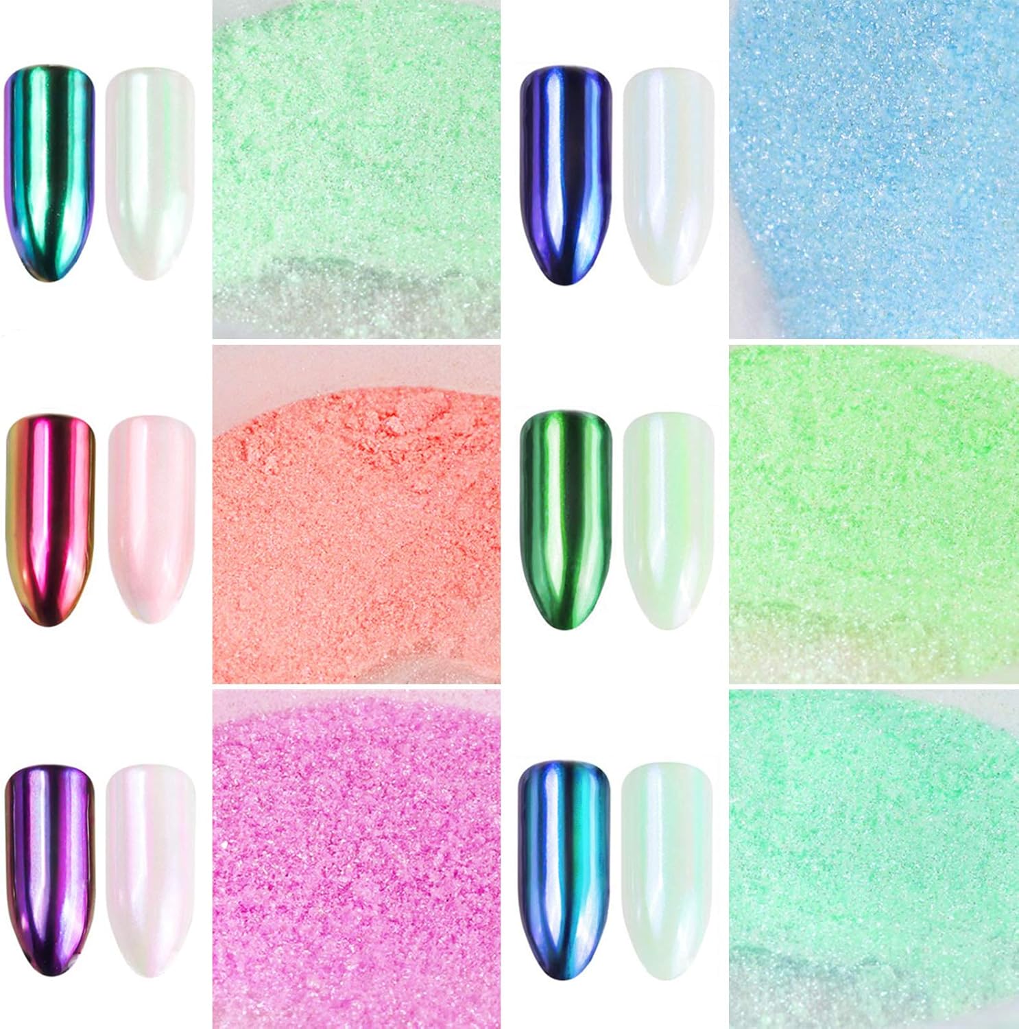 Candy Chrome 0.9gr - Set 6 Colors