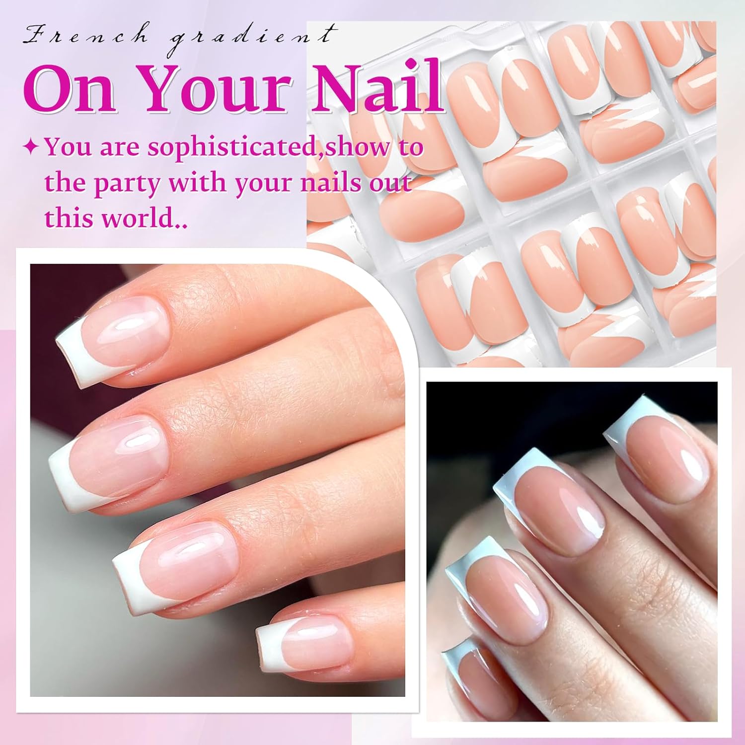 Short Square Nails Tips 120 pcs