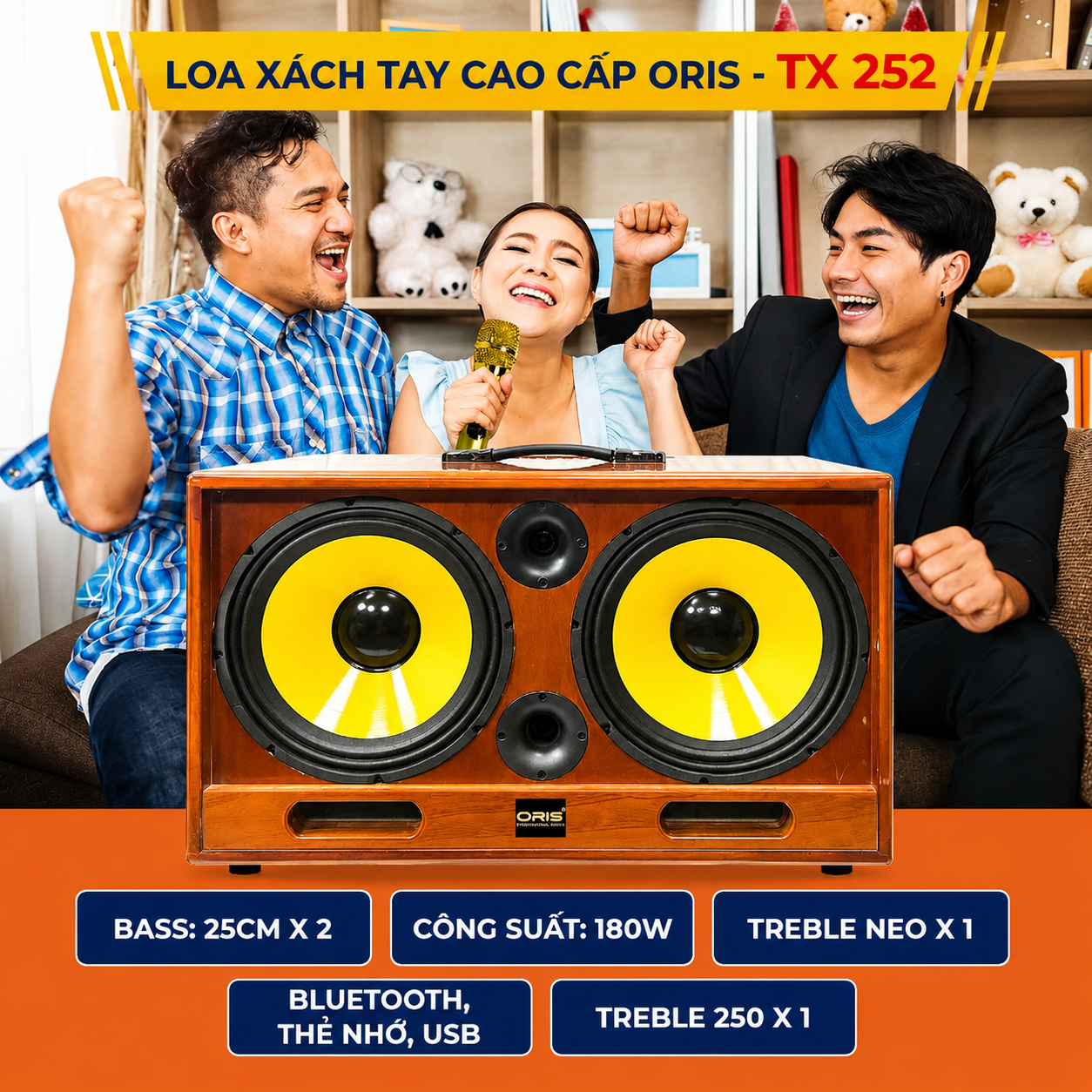 ORIS TX 252 KARAOKE SPEAKER (PICK-UP IN STORE ONLY)
