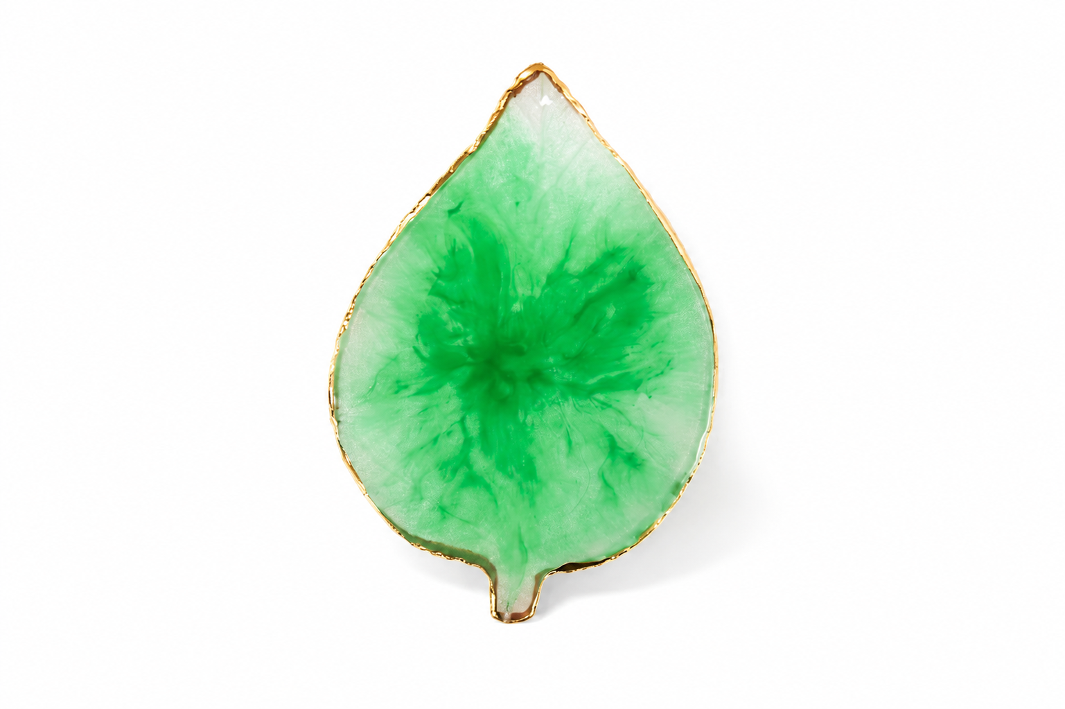 Leaf-Shaped Resin Nail Art Palette