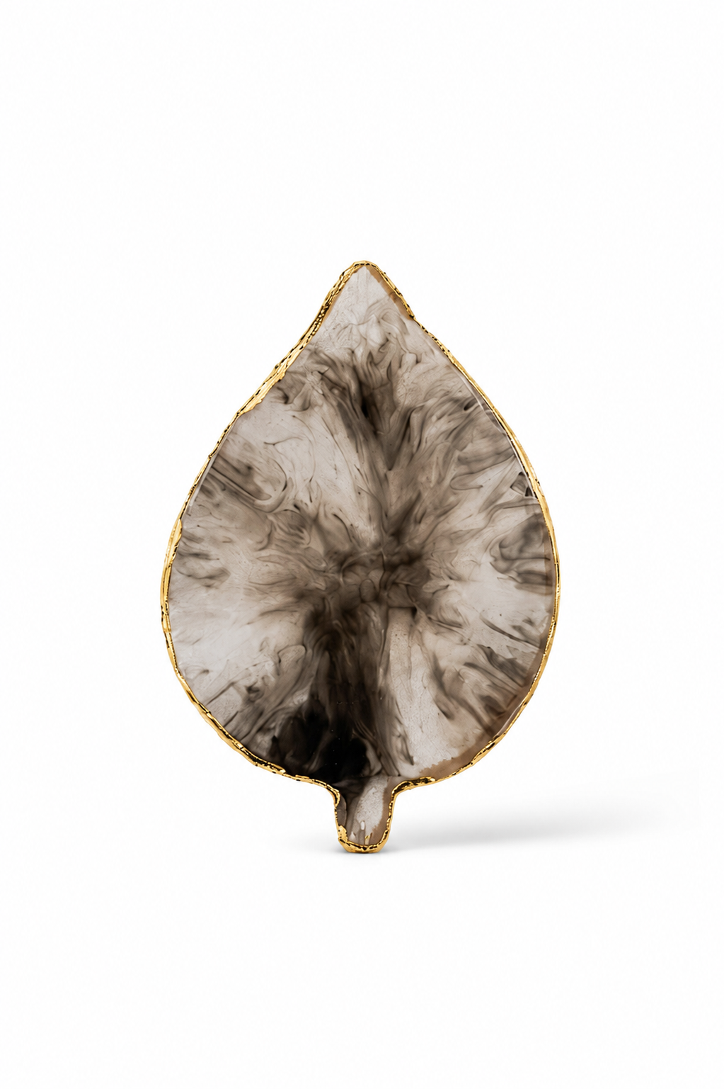 Leaf-Shaped Resin Nail Art Palette