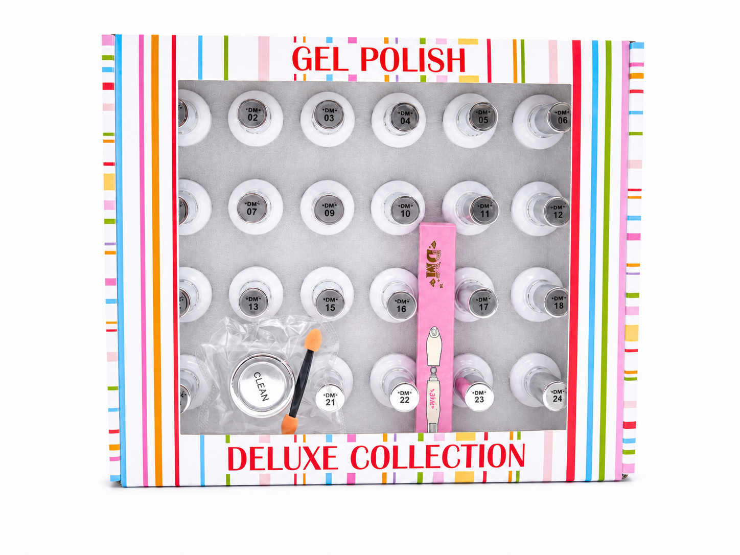 DM Cat Eye Shine Mirror Gel Polish – Set 24 Colors