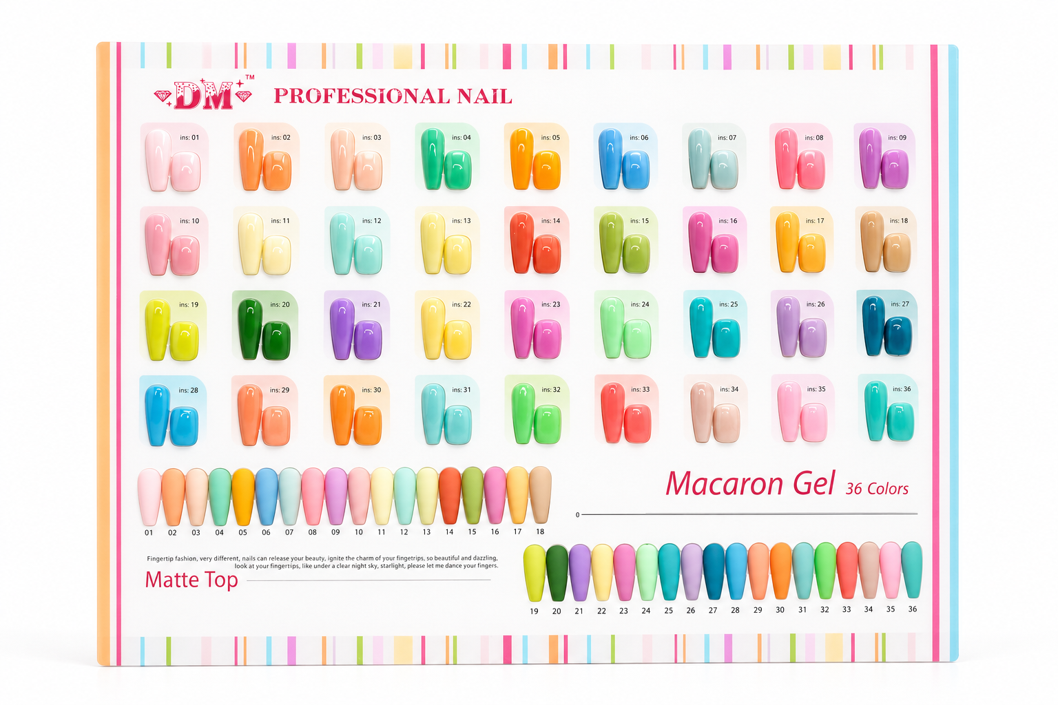 DM Macaron Gel Polish 36 colors