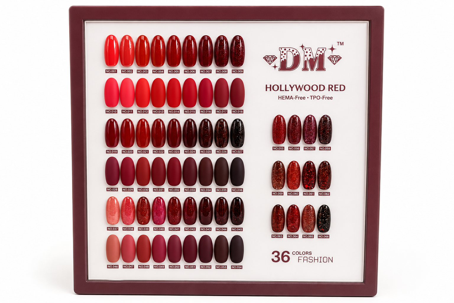 DM Holywood Red collection 36 màu