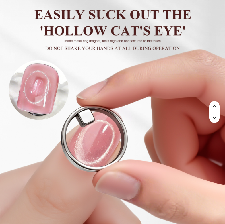 Circular Nail Magnet For Cat Eye