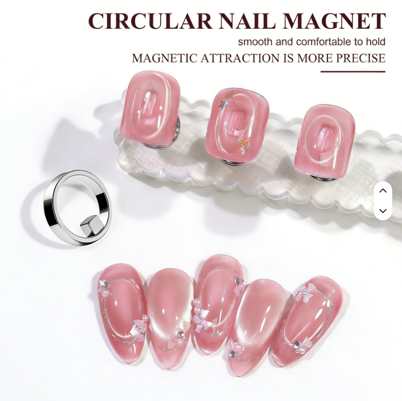 Circular Nail Magnet For Cat Eye