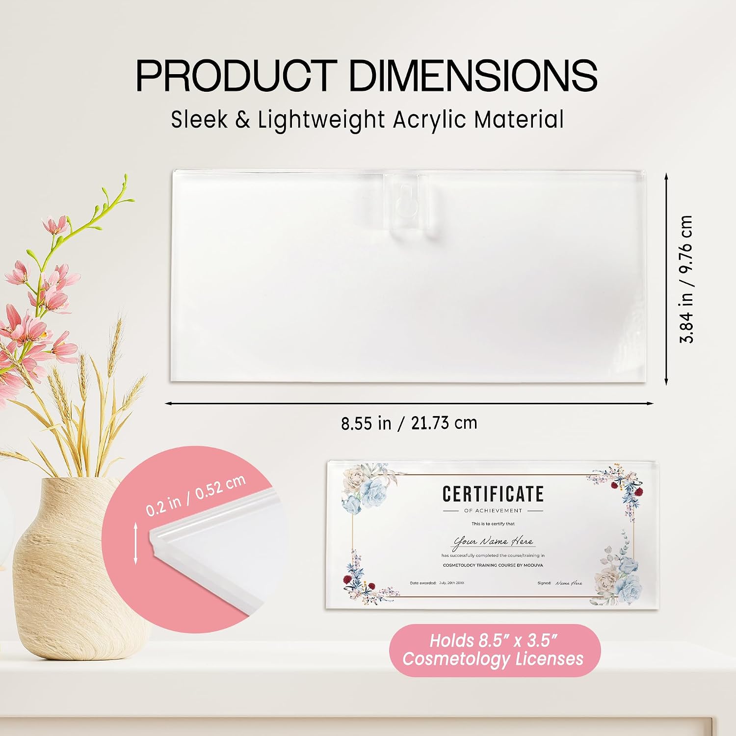 Clear Acrylic License Holder