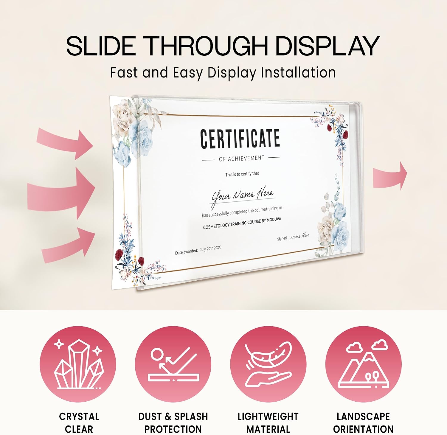 Clear Acrylic License Holder