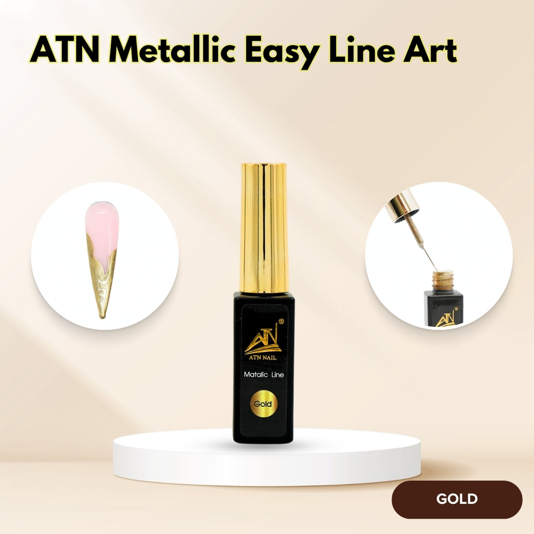 ATN Metallic Easy Line Art - Bạc &amp; Vàng