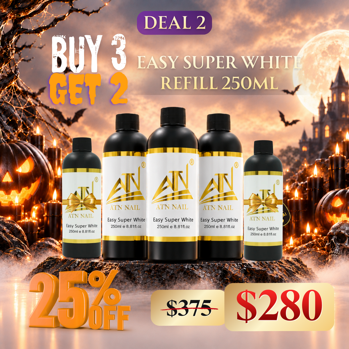 DEAL 2: BUY 3 ATN Super White Gel Refill 250ml GET 2 FREE