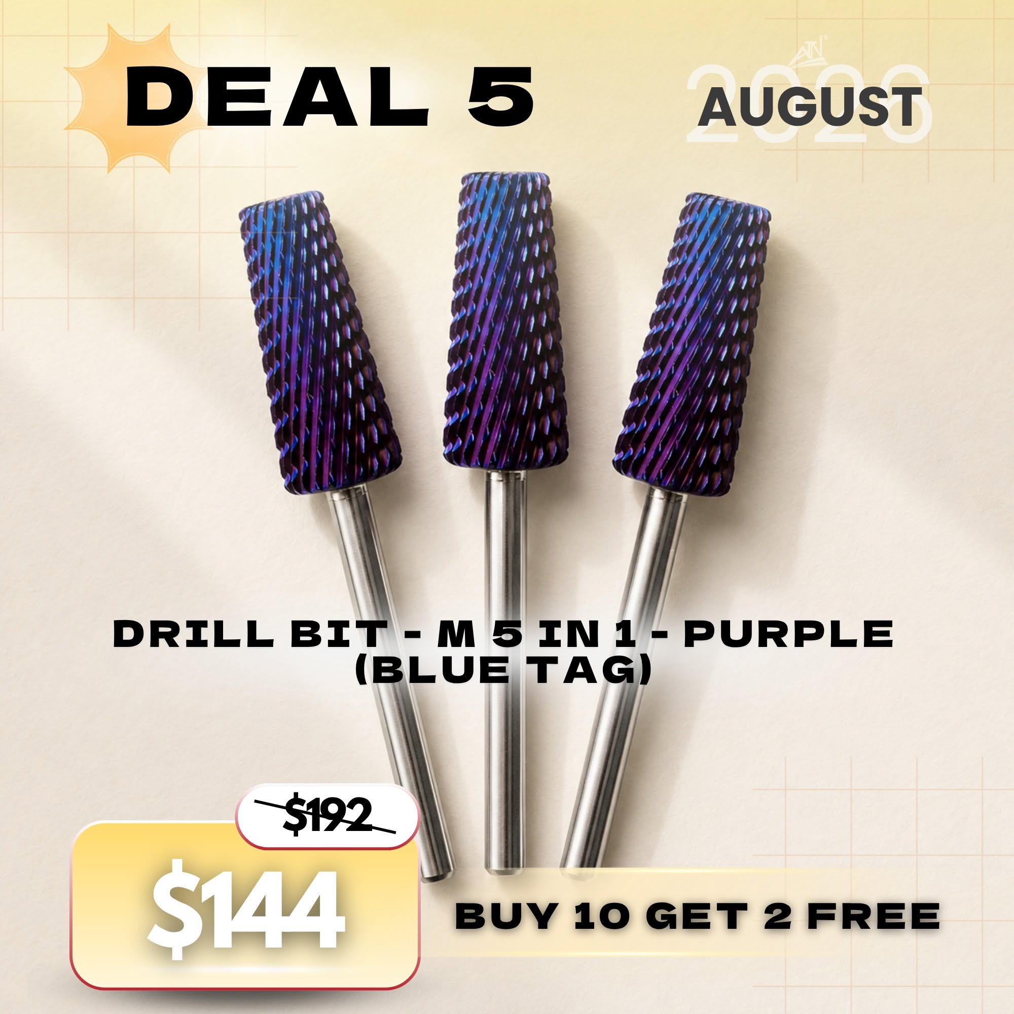 DEAL 5: DRILL BIT M 5 IN 1 PURPLE - BUY 10 GET 2 FREE