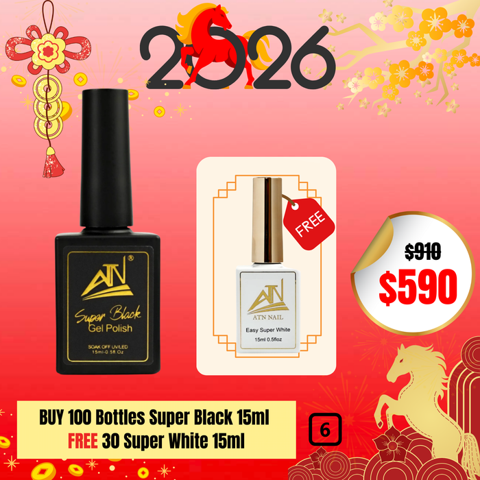 BT6: BUY 100 Bottles Super Black 15ml FREE 30 Super White 15ml
