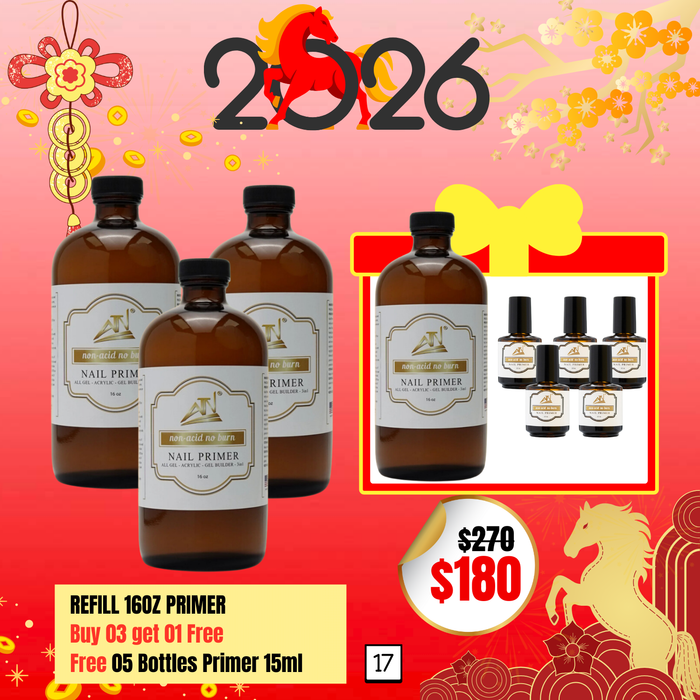BT17: REFILL 16OZ PRIMER   Buy 03 get 01 Free Free 05 Bottles Primer 15ml