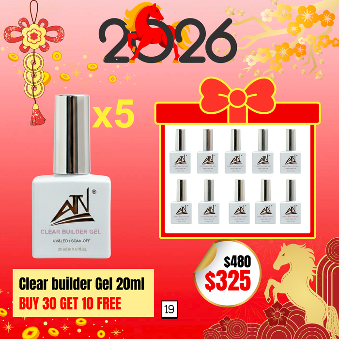 BT19: Clear builder Gel 20ml BUY 30 GET 10 FREE