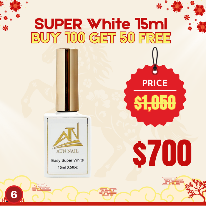 FS06 - Gel Super White 15ml Buy 100 botlles get 50 FREE