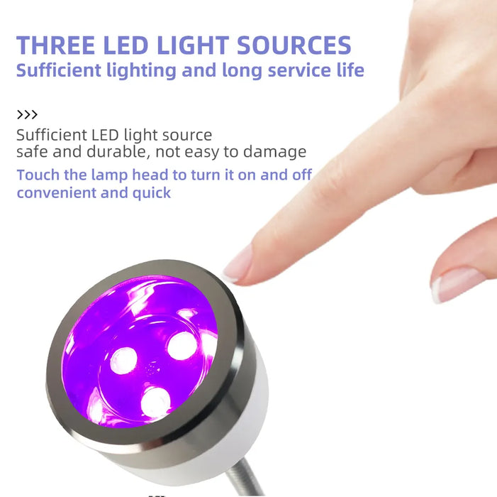 EXTENSION NAIL LAMP - FLASH CURRING FINGER TOUCH - Portable & Rechargeable Focused Beam Led Ligh- 18W