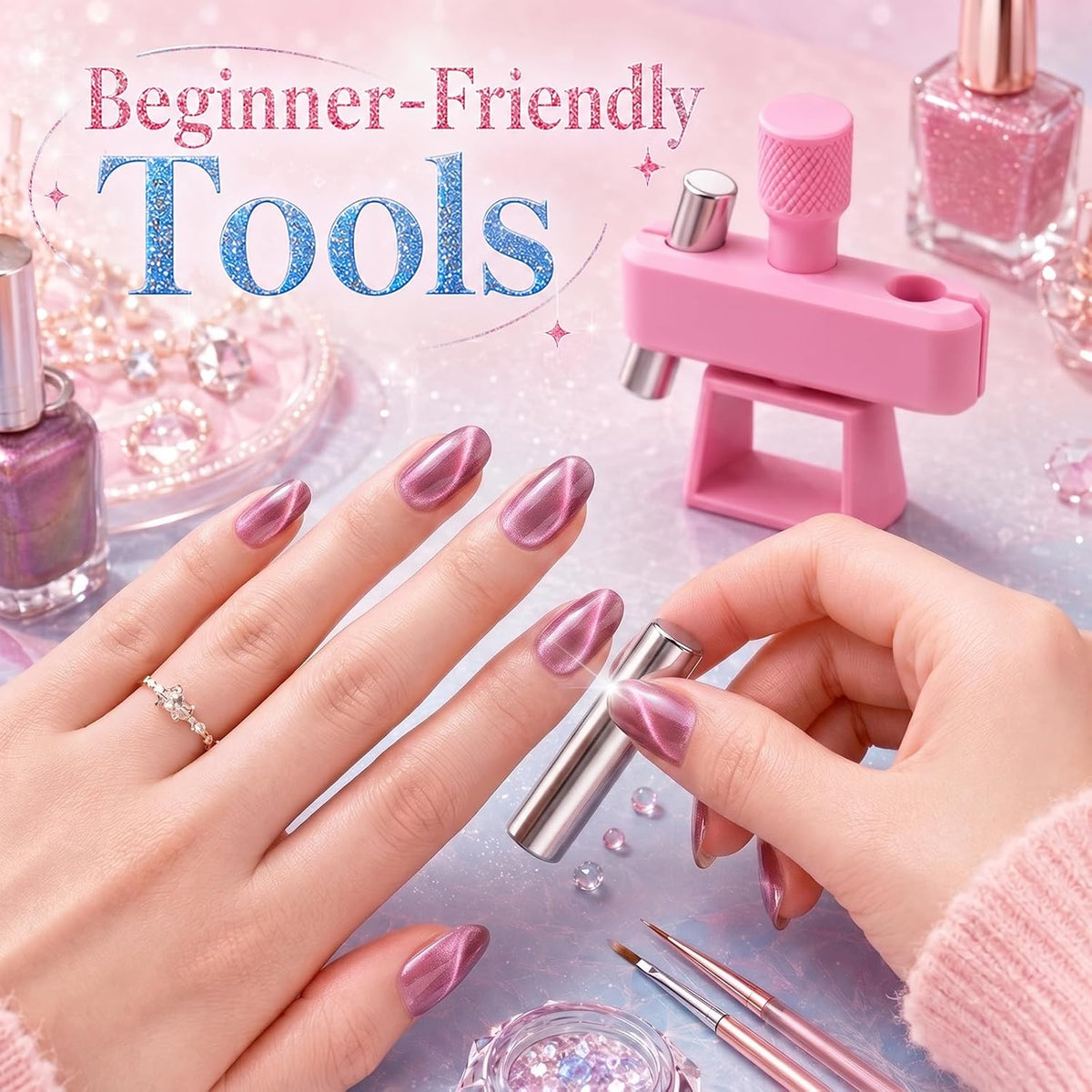 360° Rotating Magnetic Nail Art Tool