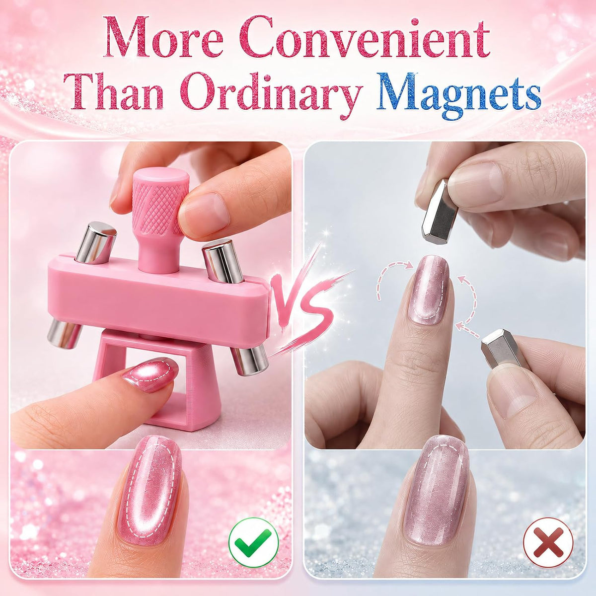 360° Rotating Magnetic Nail Art Tool