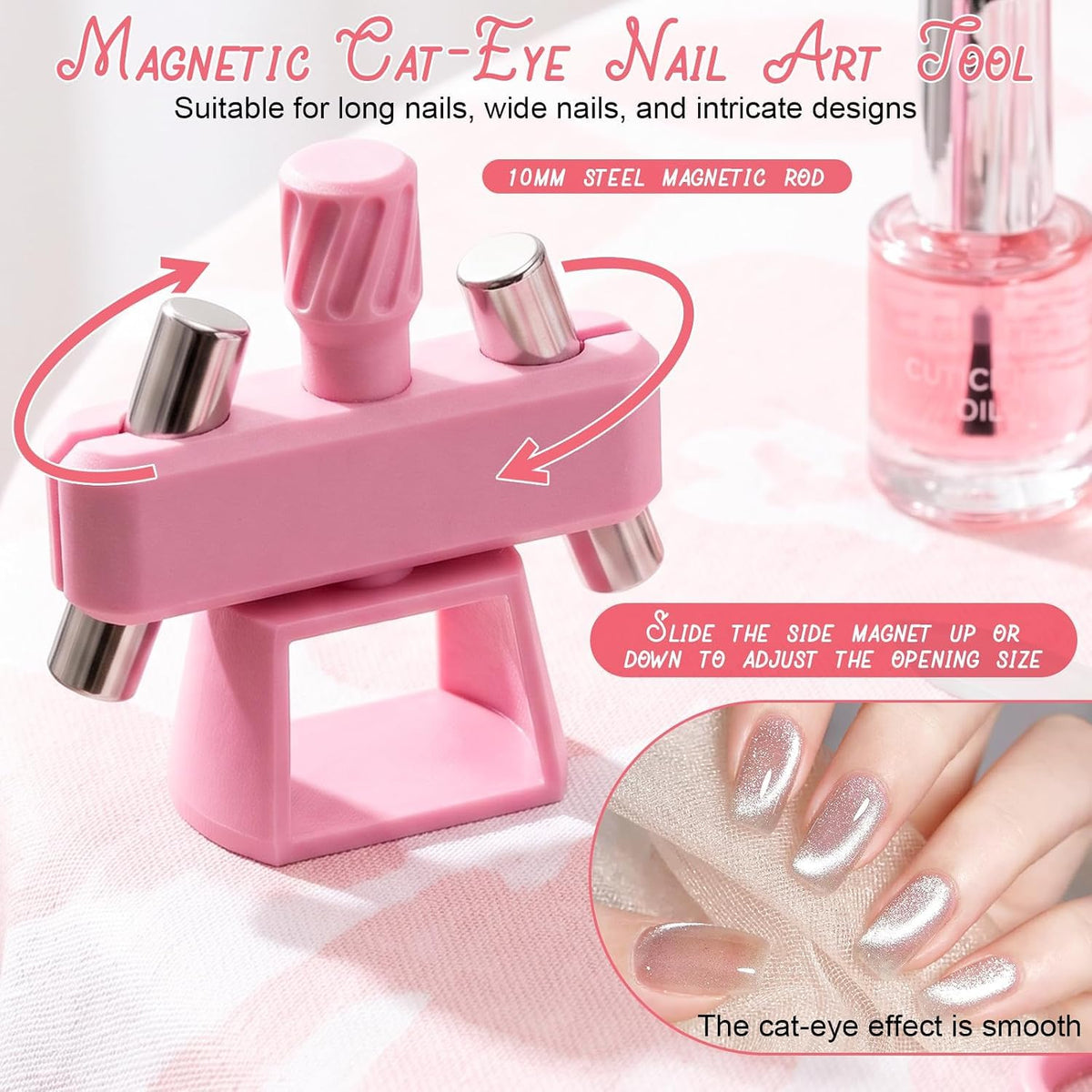 360° Rotating Magnetic Nail Art Tool
