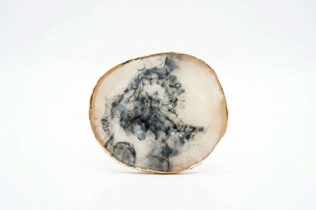 Leaf-Round Shaped Resin Nail Art Palette