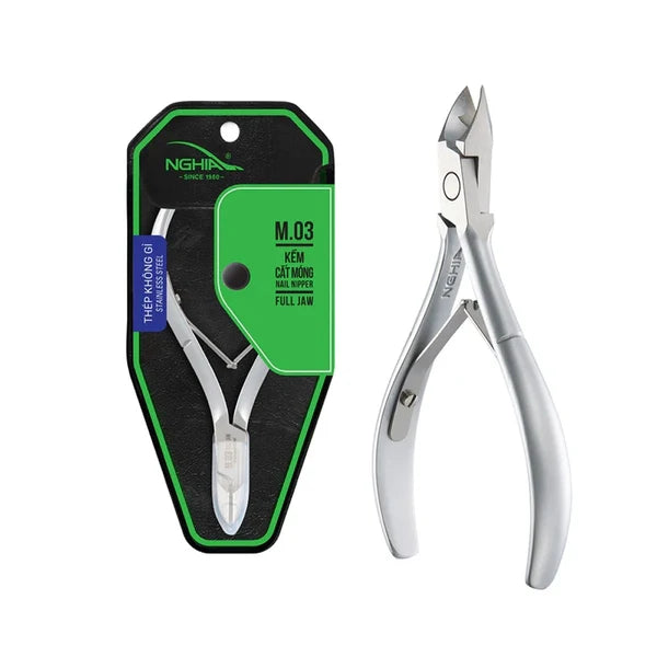 KEM NGHIA - M.01, M.03 - NAIL NIPPER - Stainless Steel - FULL JAW