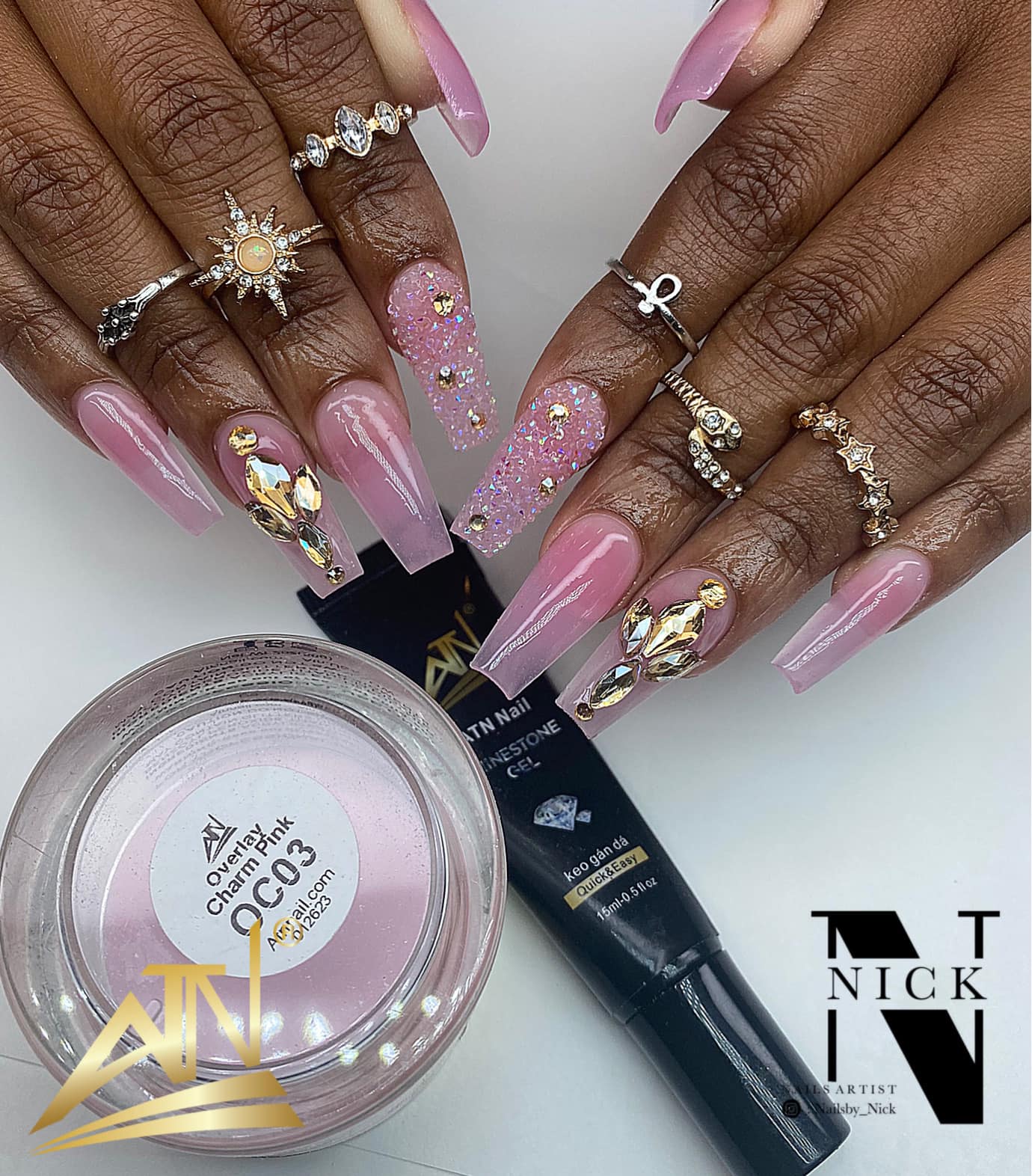 Light Overlay Acrylic Powder - Set OC 15 Colors