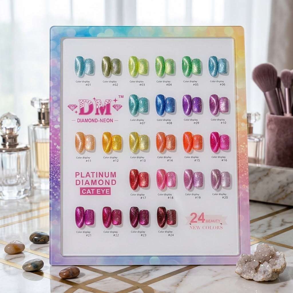 DM Platinum Diamond Cat Eye - Set 24 Colors