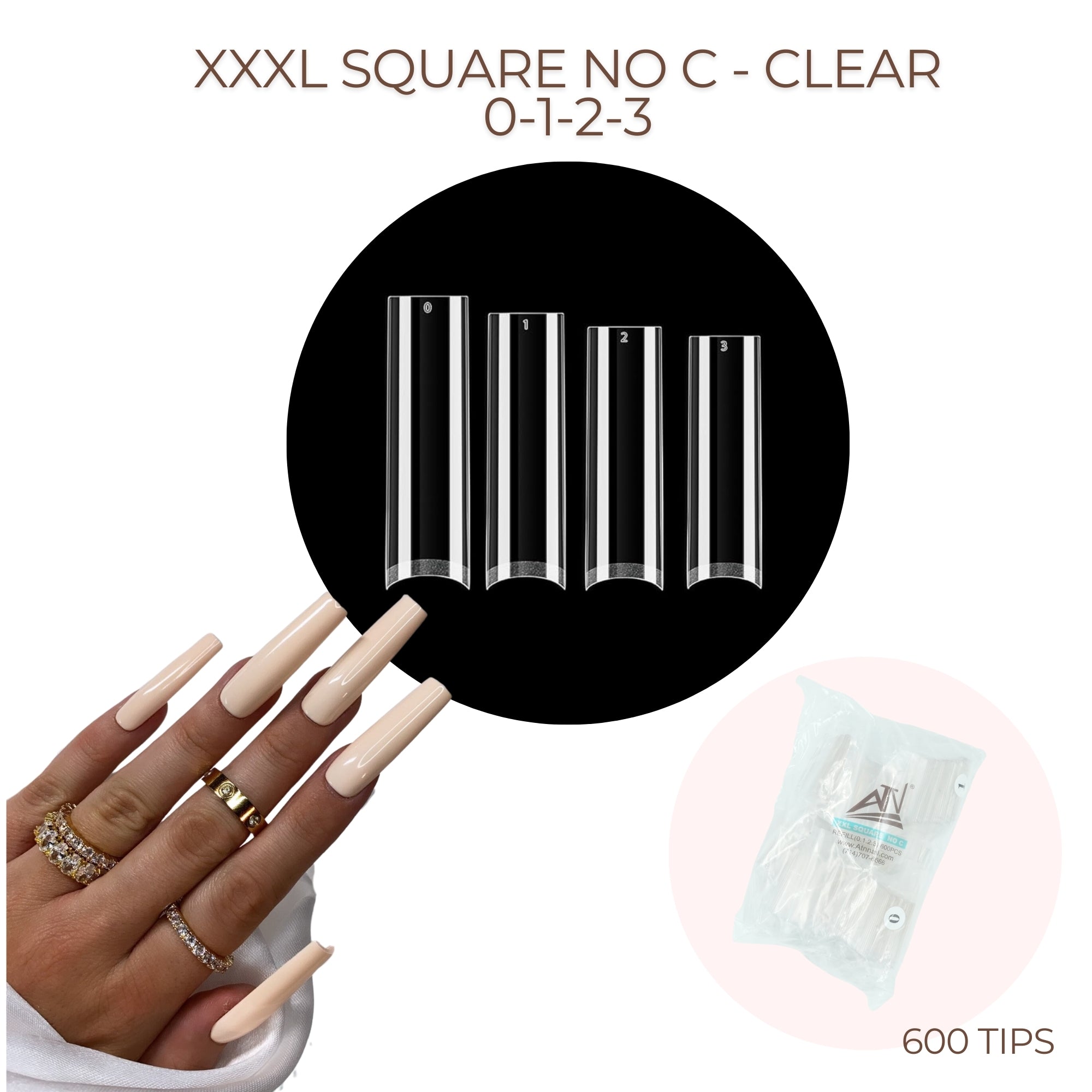 TIPS NO C REFILL - XXL SQUARE
