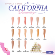 California Dream Acrylic Powder 2oz - Set CD 15 Colors