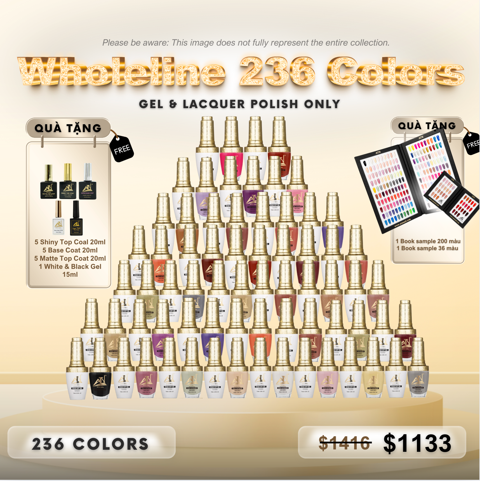 Whole Line 236 Colors - Gel & Lacquer Only
