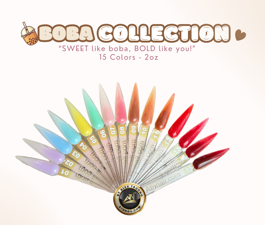 Boba Acrylic Powder 2oz - Set BA 15 Colors