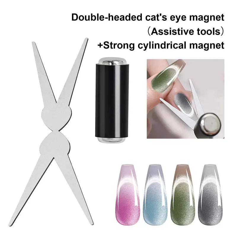 3 in 1 Cat Eye Nail Magnet Tool Set