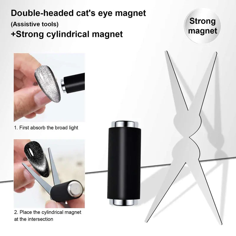 3 in 1 Cat Eye Nail Magnet Tool Set