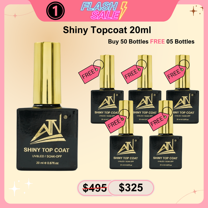 FS1001 : Shiny Topcoat 20ml - Buy 50 Bottles FREE 05 Bottles