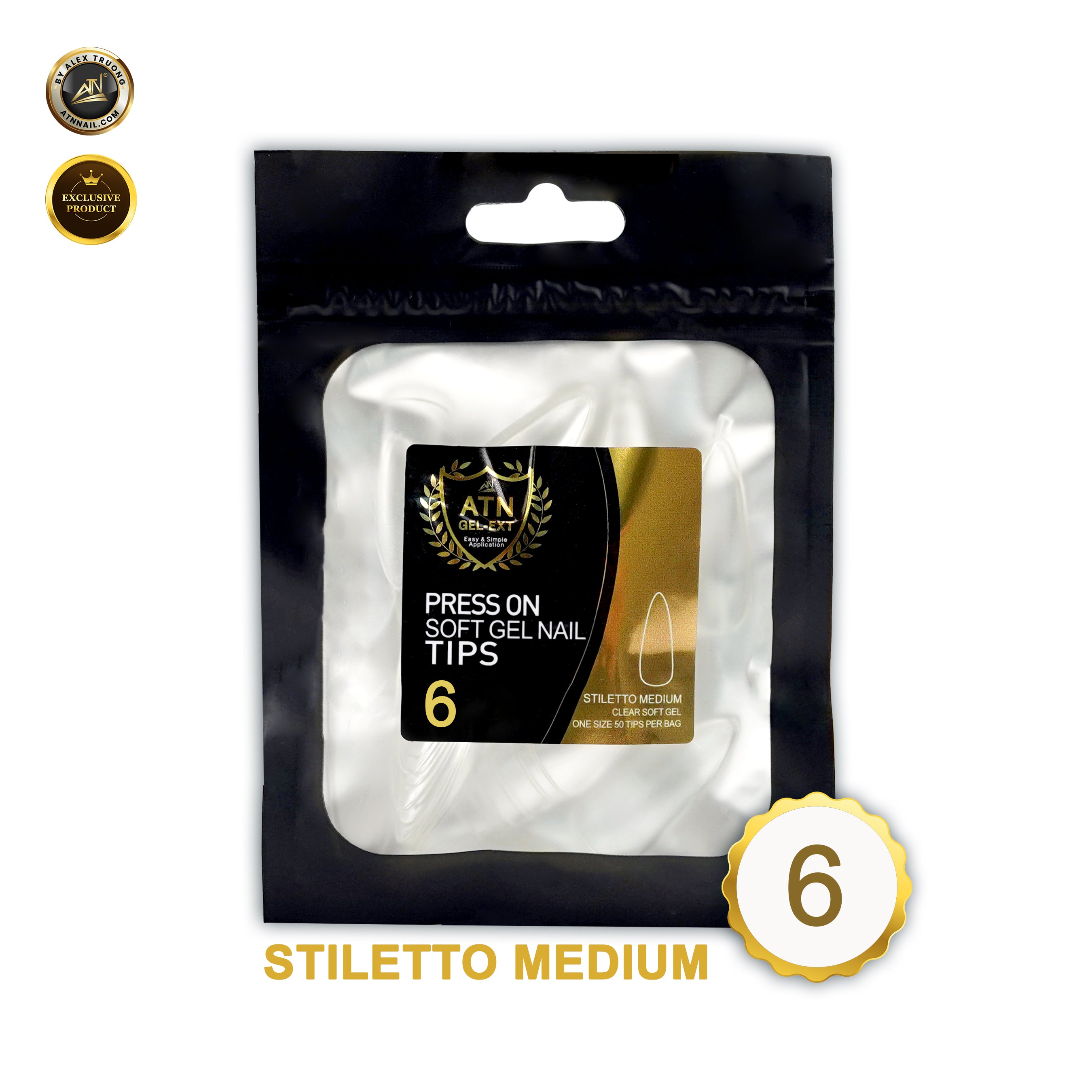 Đầu bút gel ATN EXT TIP - STILETTO cỡ vừa | Túi 50 chiếc