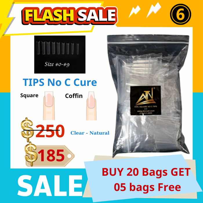 Flash Sale ! Tips Square or coffin  Buy 20 bags get 05 bags Free