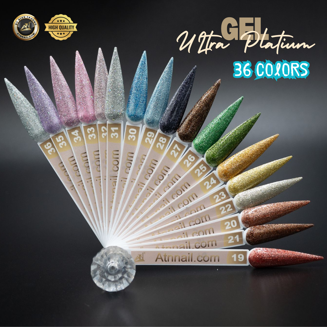 ATN Ultra Platinum Gel Polish 15 ml - Set 36 Colors