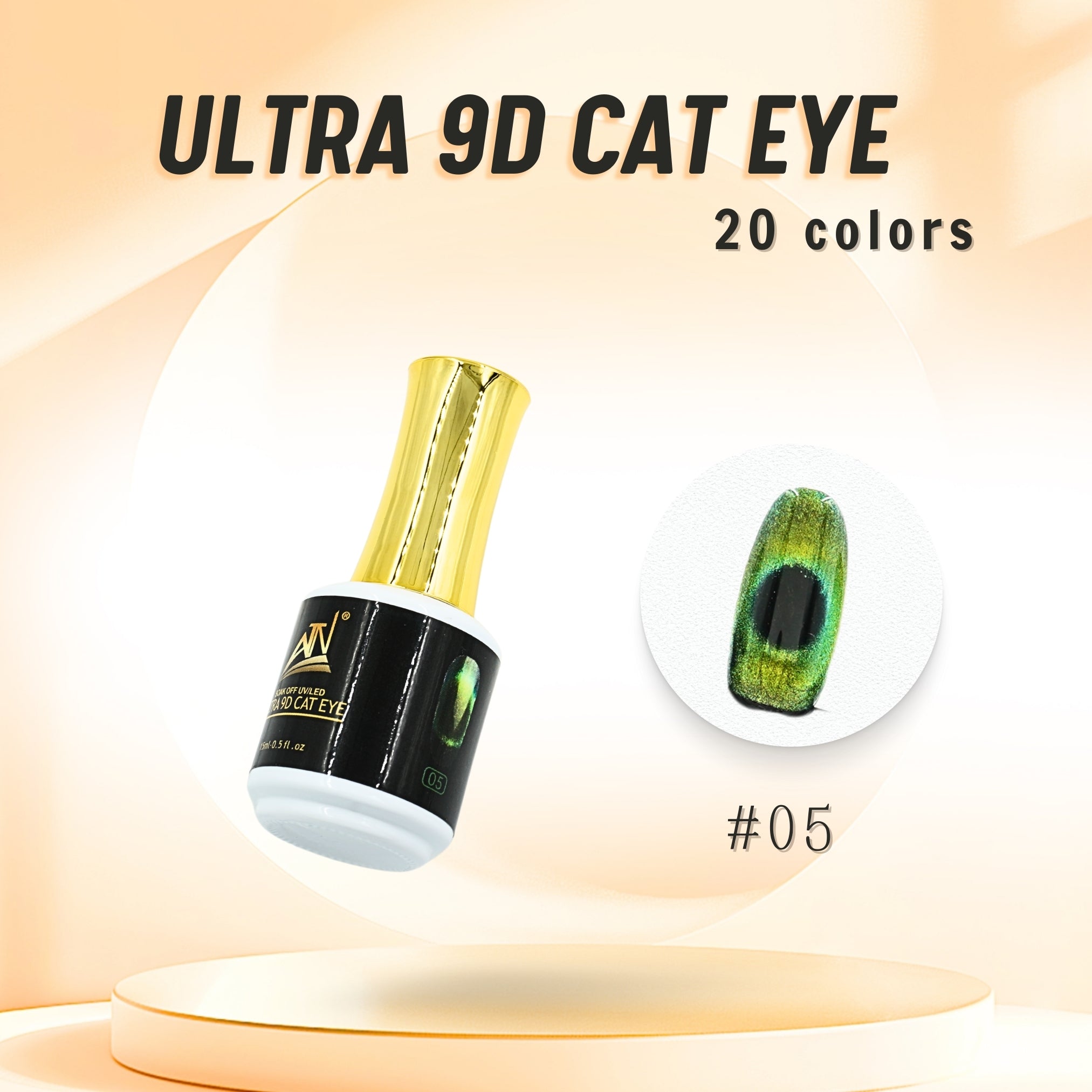 Sơn gel mắt mèo ATN ULTRA 9D 15 ml | Bộ 20 màu
