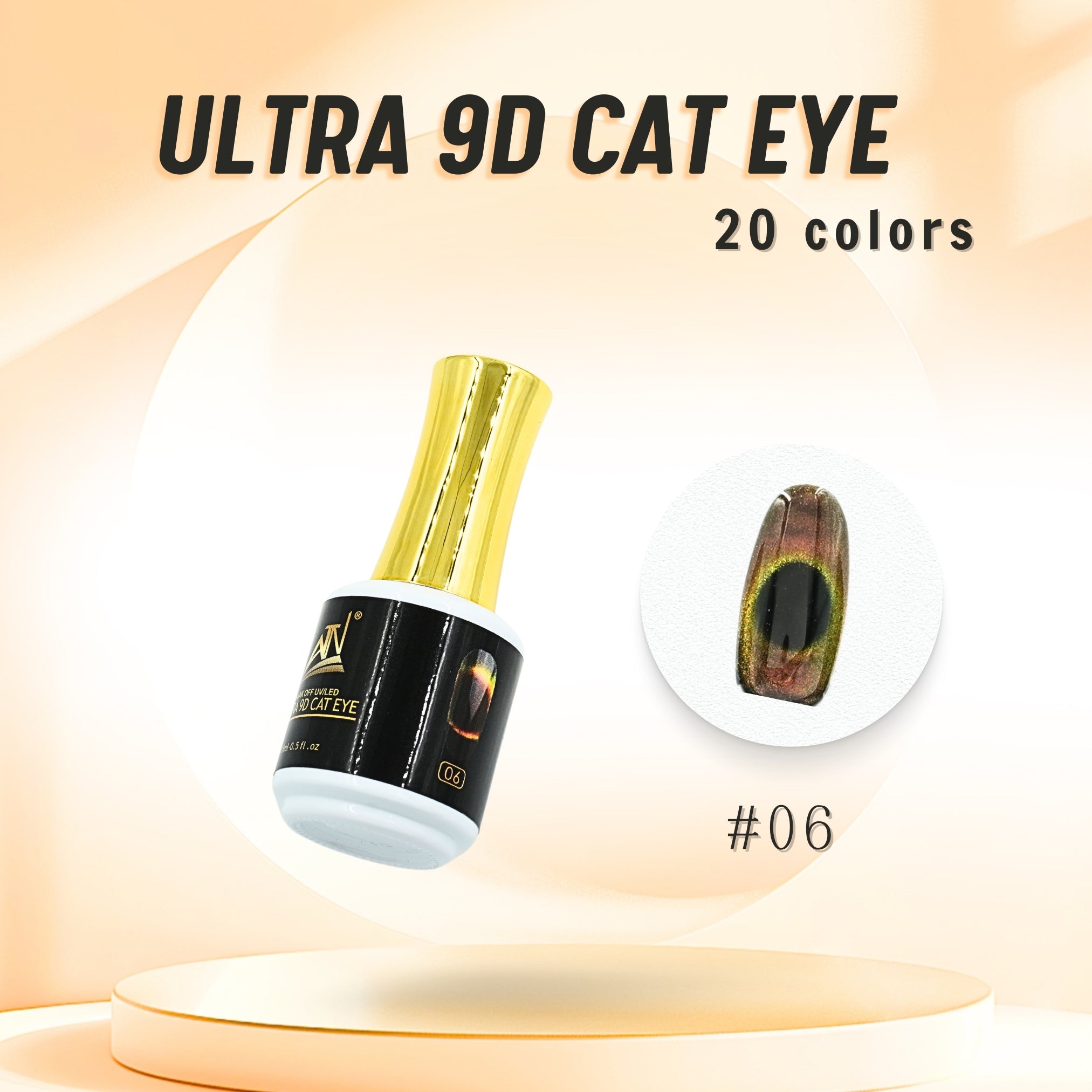 Sơn gel mắt mèo ATN ULTRA 9D 15 ml | Bộ 20 màu