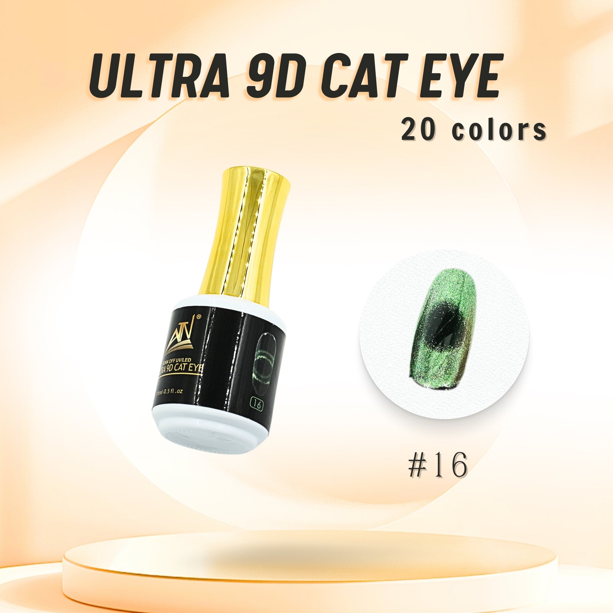 Sơn gel mắt mèo ATN ULTRA 9D 15 ml | Bộ 20 màu