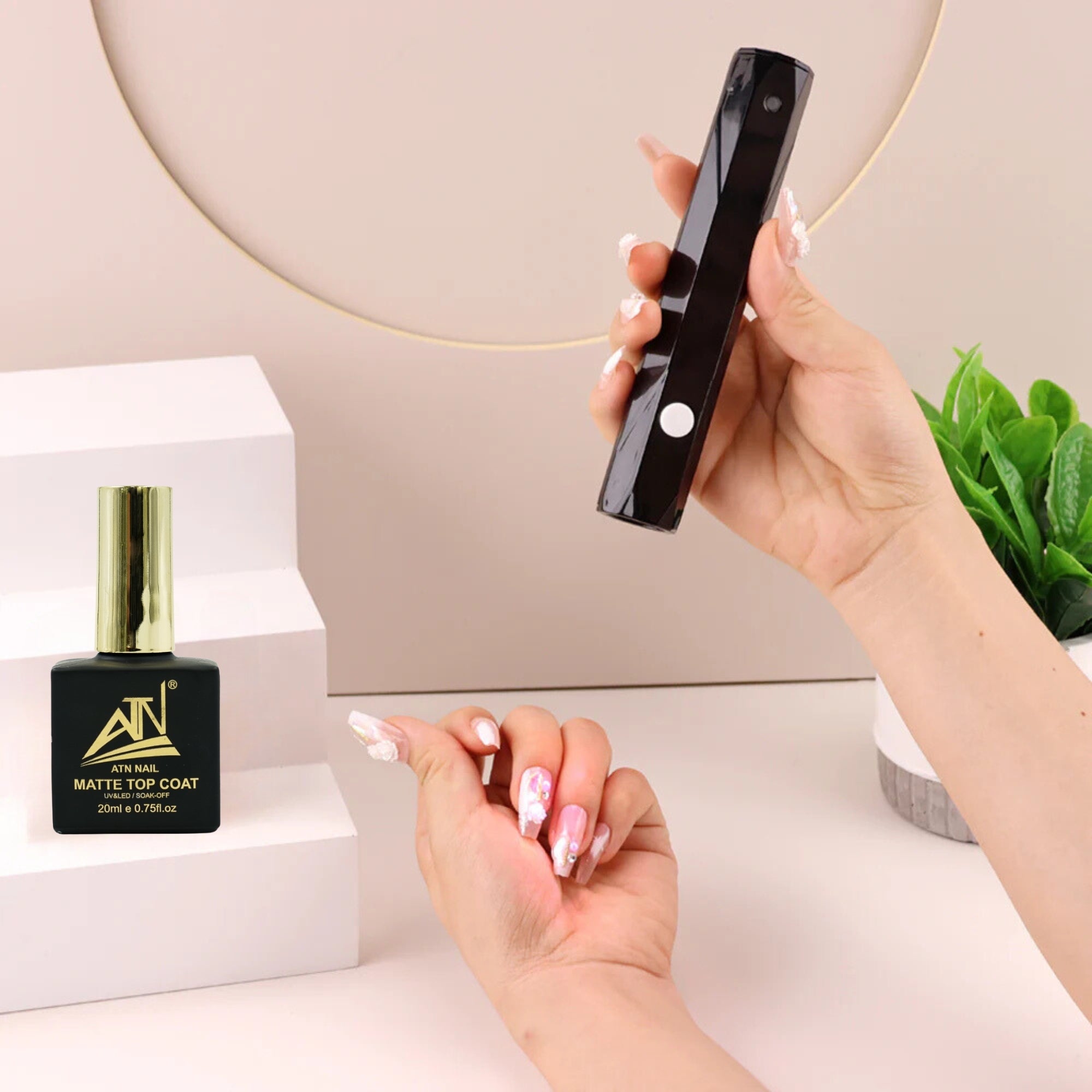 2 In 1 Handhelp Mini Flash Cure Light 9W