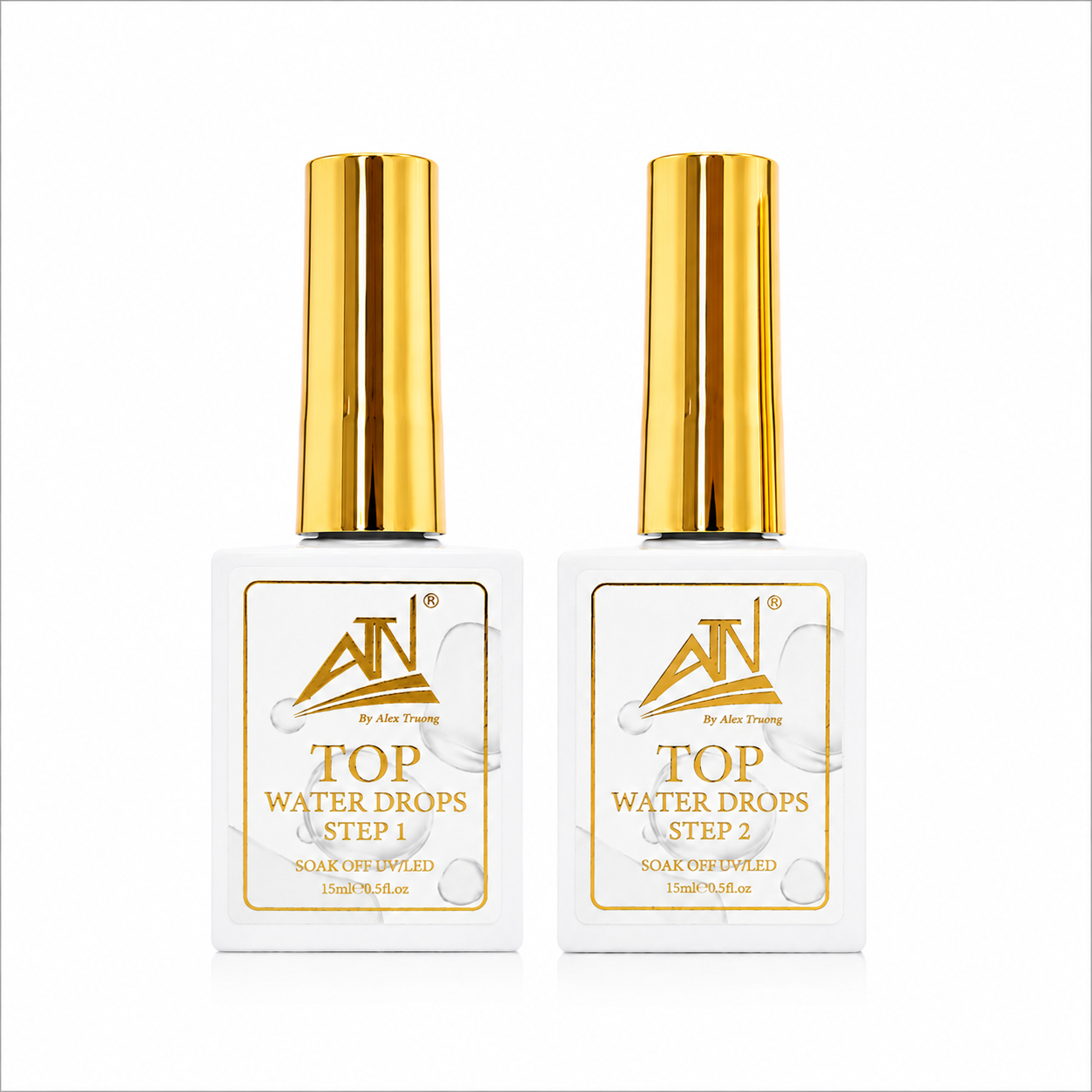 ATN Water Drop Gel Top Coat 15ml (Step 1 &2)