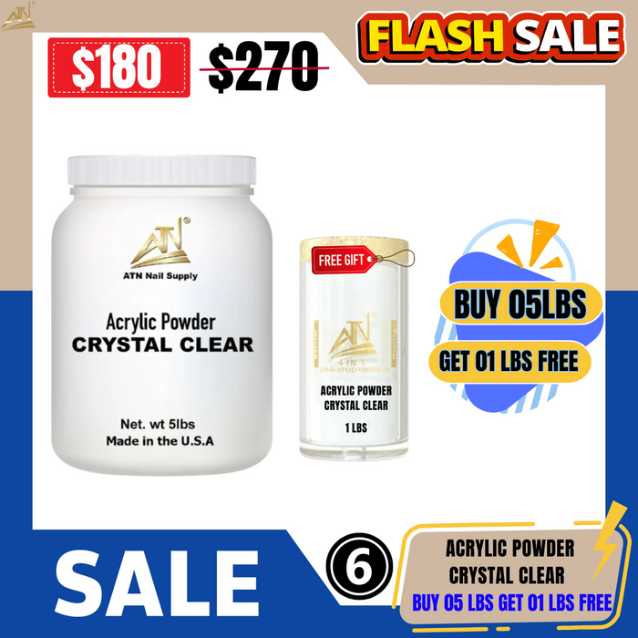 FS08 - Acylics Crystal Clear Buy 05 LBS get 01 LBS Free