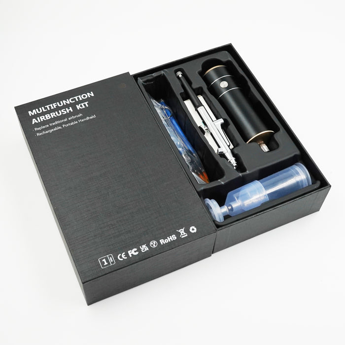 Airbrush Kit Cordless Rechargeable Air Compressor Gun Spray