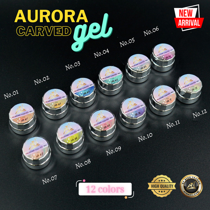 AURORA CARVED GEL -12 colors