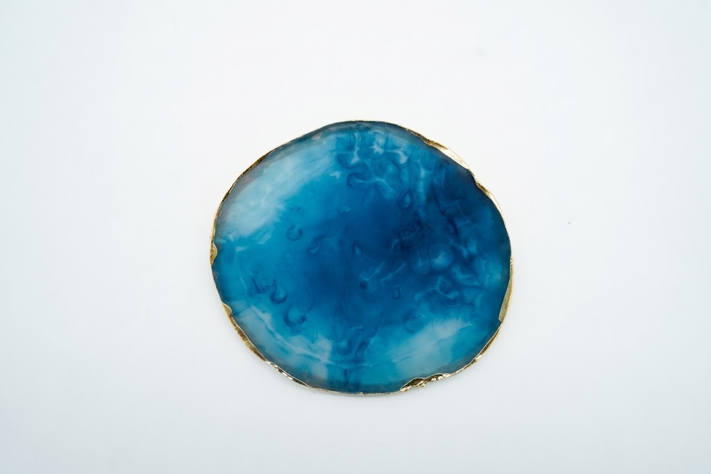 Leaf-Round Shaped Resin Nail Art Palette
